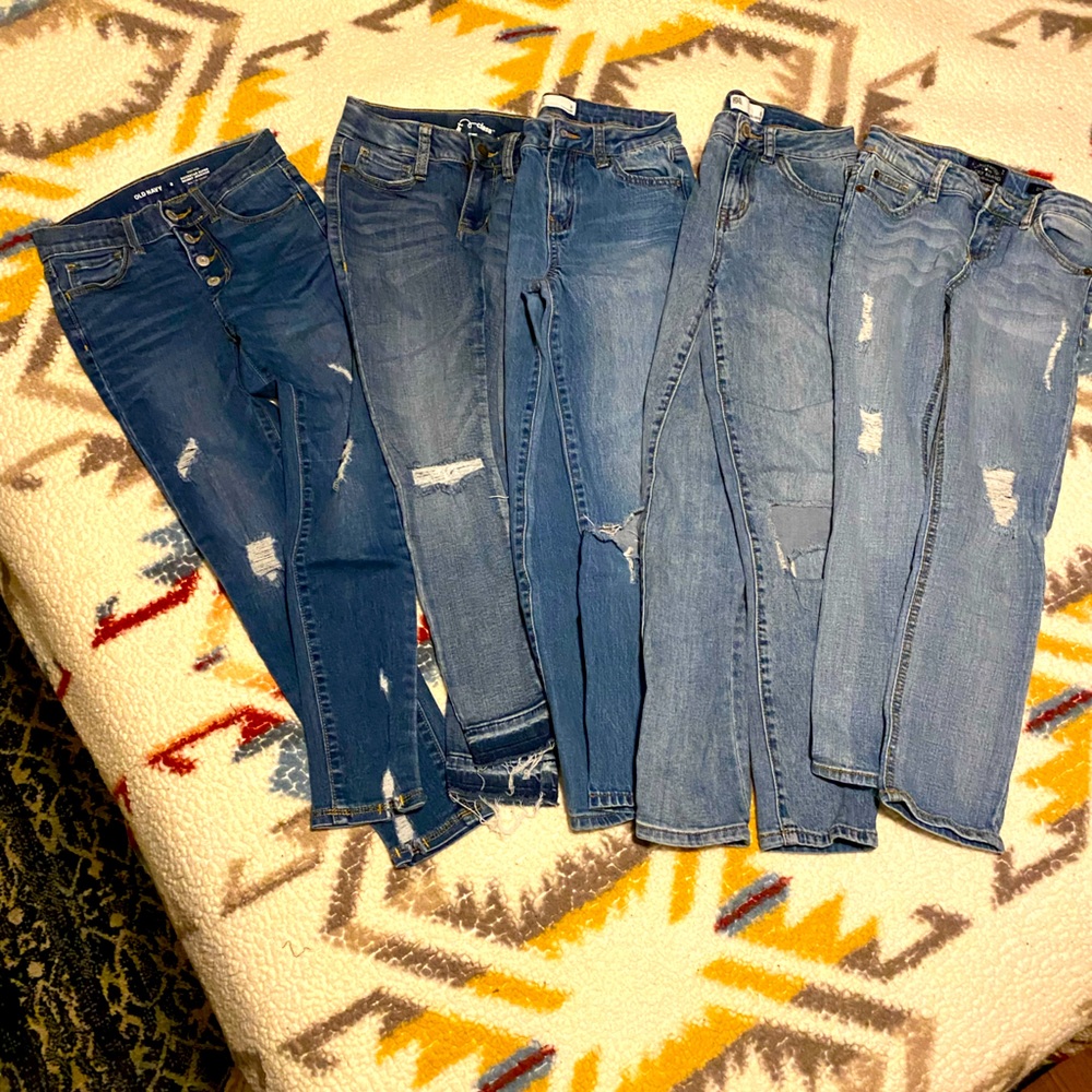 Lot of girls size 8 jeans
